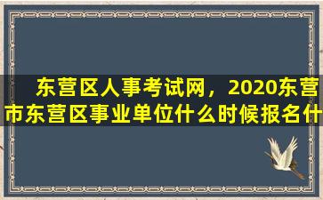 东营区人事考试网，2020东营市东营区事业单位什么时候报名什么时候考试