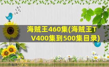 海贼王460集(海贼王TV400集到500集目录)插图