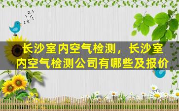 长沙室内空气检测，长沙室内空气检测*有哪些及报价